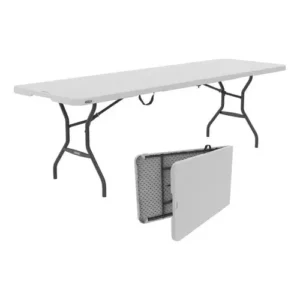 MESA RECTANGULAR PLEGABLE 2.44 M BLANCA (TABLON) LIFETIME