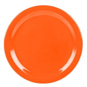 Melamina Naranja Plato Extendido 9 Pg