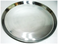 Plato Pizzero No 02 Acero Inoxidable 25 cm