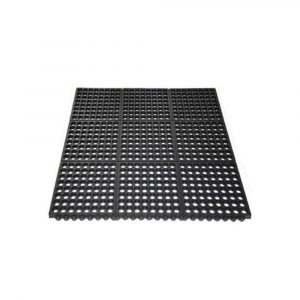 TAPETE ANTIFATIGA HULE NEGRO 89X148CM