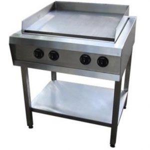 PLANCHA CON BASE EN ACERO INOXIDABLE MODELO 90  0.90 x 0.70 x 0.90 m. (incluye base)