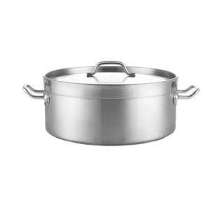 BUDINERA DE ACERO INOXIDABLE 30 LTS CON TAPA (20 cm x 46 cm)