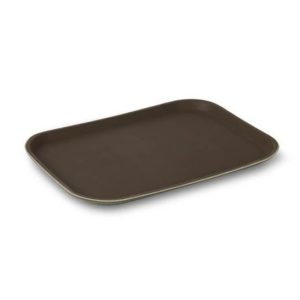 CHAROLA RECTANGULAR ANTIDERRAPANTE 16 X 22 CAFE