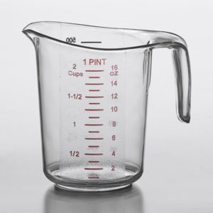 JARRA MEDIDORA 1/2 LITROS PC