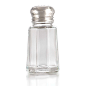 SALERO D VIDRIO TAPA PLANA REDONDA 1 Oz