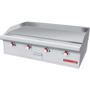 Plancha Master Cv-4 Master PREMIUM Plancha Cold Rolled Steel 3/4 Pg De Espesor 4 Quemadores Tipo U En Acero Inoxidable 1 Charola 1.180 M 0.810 M 0.310 M