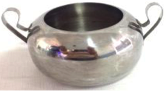 Azucarera Grande Acero Inoxidable Cap 1 Kg 9.8 x 20 cm