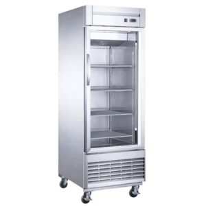 Congelador Acero Inoxidable CV-1PC-SS-01 1 puerta de cristal 23 Pies Frente 74 x Fondo 82 x Alto 210