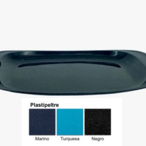 Charola Euro extendida Plastipeltre Negro 29.4 x 18.4 cm