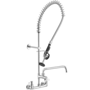LLAVE DE PRELAVADO REGADERA CON GRIFO MONTAJE A PARED LARGO DE MANGUERA 44PG, GRIFO 6 PG T&S
