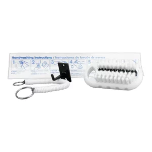 CEPILLO PARA LAVADO DE UNAS Y MANOS CON SOPORTE Y CUERDA ELASTICA SPARTA CARLISLE