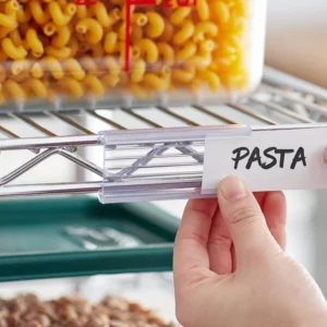 PORTA ETIQUETAS PARA ESTANTE EN REPISA 3 x 1 1/4 PG TRANSPARENTE (PRECIO POR 6 PIEZAS)