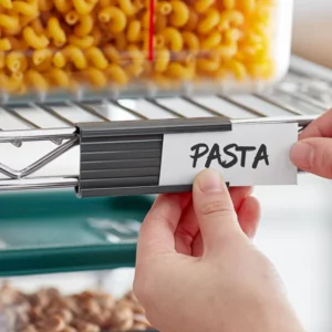 PORTA ETIQUETAS PARA ESTANTE EN REPISA 3 x 1 1/4 PG GRIS (PRECIO POR 6 PIEZAS)