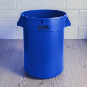 CONTENEDOR DE 32 GAL COLOR AZUL (SIN TAPA) MARCA LAVEX JANITORIAL SU TAPA ES 475TCLD32BL