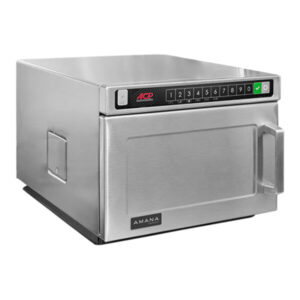 Horno de Microondas Amana HDC18SD2 1800W Carga de trabajo pesada  de Acero Inoxidable Comercial con Solid Door - 208/240V