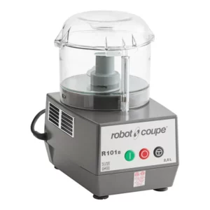 PROCESADOR DE ALIMENTOS 2.5 QT ROBOT COUPE R101BCLR DE 3/4 HP, 120V. MEDIDAS: 27.9 x 21.8x 35.5 CM