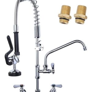Grifo de enjuague previo para montaje en pared - 1.15 GPM, base con boquilla T&S 5PR-8W12 35 11/16