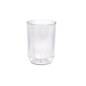 VASO OLD FASHIONED 12 OZ TEXTURIZADO PLASTICO SAN GATSBY FRONT OF THE HOUSE (PRECIO POR 36 PIEZAS)