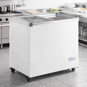 CONGELADOR PARA HELADOS DOS PUERTAS PLANO ICFF7-HC MEDIDAS: 33 7/8 X 21 1/4 X 33 PG DE 115 V GALAXY