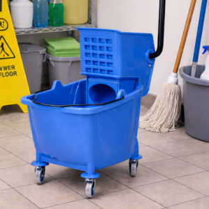 TINA TRAPEADOR CON EXPRIMIDOR 35 QT COLOR AZUL LAVEX JANITORIAL