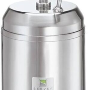 BOMBA DISPENSADORA DE CONDIMENTOS CON CONTENEDOR 3 QT TERMICO DE ACERO INOXIDABLE SERVER