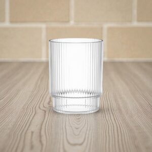 VASO OLD FASHIONED 12 OZ TEXTURIZADO PLASTICO MS ESTIBABLE TOSSWARE (PRECIO POR 72 PIEZAS)