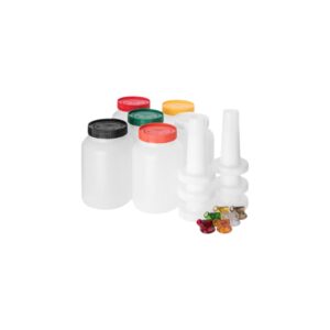 JUEGO DE BOTES PARA MEZCLA 1/2 GAL CON 6 COLORES DIFERENTES PS701B00 CARLISLE