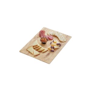 Tabla de servir de melamina imitacion madera de Roble Claro de 35,5 x 25,4 cm Acopa (Precio por 12 piezas)