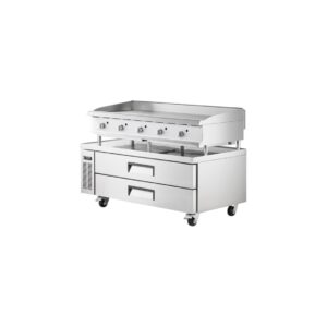 PLANCHA A GAS DE 60 PG COOKING PERFORMANCE CON BASE REFRIGERADA DE 2 CAJONES MEDIDAS: 60 x 32 1/8 x 25 13/16 PG DE 115V MARCA AVANTCO