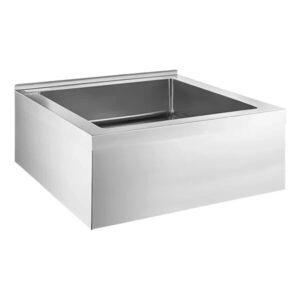 TARJA DE PISO PARA LAVADO DE TRAPEADORES 50 X 40 X 16 CM EN ACERO INOXIDABLE TIPO 304 REGENCY
