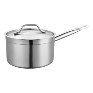 CAZO RECTO DE INDUCCION 2 QT (1.89 LTS) ACERO INOXIDABLE CON FONDO DIFUSOR CON TAPA VIGOR
