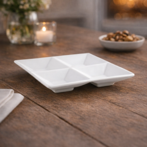SALSERA DE 4 COMPARTIMENTOS DSD033WHP22 DE 1 oz. C/U (CAJA CON 6 PIEZAS)