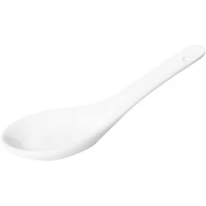 CUCHARA PARA SOPA PORCELANA CAPACIDAD DE 0.6 OZ (17.7 ML) DE 5 1/2 PG LARGO COLOR BLANCO MARCA ACOPA (PRECIO POR 12 PIEZAS)