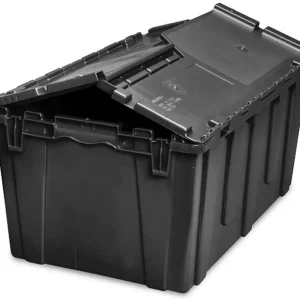 CAJA DE ALMACENAMIENTO PARA CHAFER DE TAPA ADJUNTA Y APILABLE 26 7/8 X 16 7/8 X 12 1/8 pg (68 X 42 X 30 CM) COLOR NEGRO CHOICE