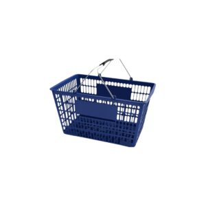 Canasta de Plastico para Supermercado color Azul 47.7 x 31.7 x 26.5 cm Sin Base Regency (Precio por 12 piezas)