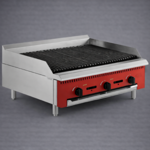 ASADOR A GAS DE 90 CMS DE 3 QUEMADORES, CHAROLA PARA GRASA Y CONEXION DE GAS TRASERA MEDIDAS: 92 X 50 X 39 CM CAG-36-RC AVANTCO