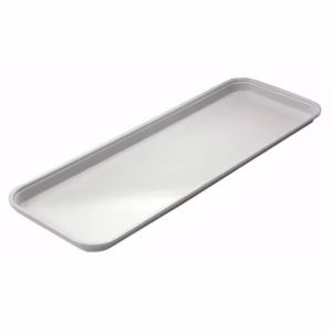 Charola Rectangular para Ensaladas Fibra de Vidrio Color Blanco Medida: 76.2 x 25.4 x 5.08 Cm Modelo 10302MT148 Marca Cambro
