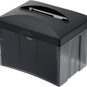 SERVILLETERO DE CAJA PARA 200 SERVILLETAS INTERDOBLADAS COLOR NEGRO CHOICE