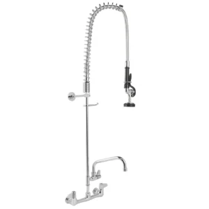 LLAVE DE PRELAVADO A PARED 1.15 GPM CON CENTROS BASE DE 8PG Y GRIFO CON EXTENSION DE 24 PG REGENCY