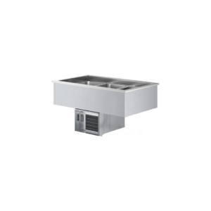 Mesa Fria Refrigerada para Empotrar de cinco insertos enteros con aislamiento 120V SDC-5A ServIt
