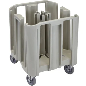 CARRO PARA TRANSPORTE DE PLATOS AJUSTABLE CAPACIDAD DE HASTA 560 PLATOS DE 13.97 CM A 19.05 CM MOD. ADCSC8PKG CAMBRO