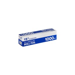 ROLLO DE ALUMINIO PARA EMPAQUE DE ALIMENTOS 38 CM X 300 MTS LARGO CAL.55 CHOICE (PRECIO POR 2 PIEZAS)