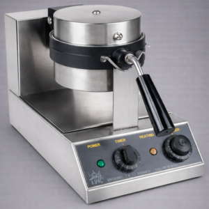 WAFLERA USO COMERCIAL CARNIVAL KING ANTIADHERENTE WBM13 CON TEMPORIZADOR, CONTROLES MANUALES, 20 WAFFLES POR HORA 120V