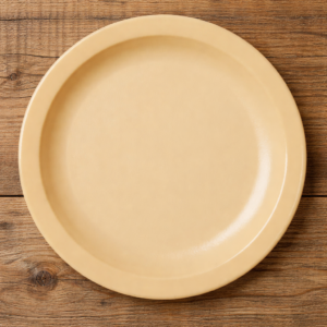 PLATO TRINCHE 10pulgadas de POLICARBONATO BEIGE CAMBRO 10CWNR133 (PRECIO POR CAJA DE 48 PIEZAS)