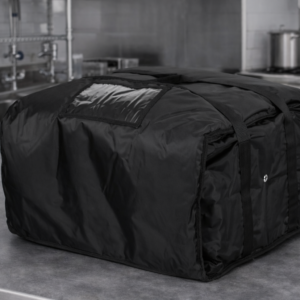 BOLSA TERMICA PARA PIZZA 20X20X12 PG CAPACIDAD: 4-6 CAJAS MATERIAL: NYLON COLOR: NEGRO (IMPORTACION)