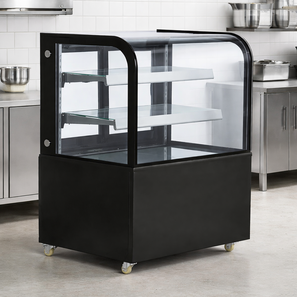 VITRINA REFRIGERADA CURVA DE PISO 24.2 PIES MOD. BC-36-HC MEDIDAS: 36 X ...