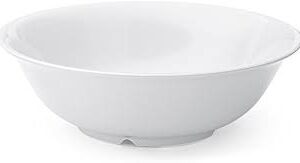 PLATO BOWL 32 OZ - 19.05 X 6.35Cm MELAMINA BLANCO ELEGANCE MARCA GET (PRECIO POR 12 PIEZAS)