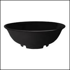 PLATO BOWL 32 OZ MELAMINA NEGRA ELEGANCE MARCA GET (PRECIO POR 12 PIEZAS)