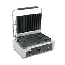 PANINI GRILL CON AMBAS PARRILLAS ONDULADAS AREA DE COCCION 13 x 8 1/2 PG, 120V, 1750W MARCA GLOBAL SOLUTIONS