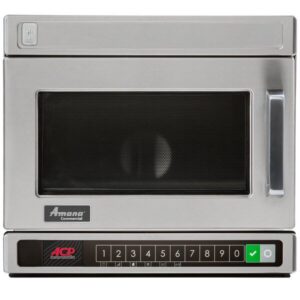 Horno de Microondas Amana HDC10Y15 Carga de trabajo pesada Acero Inoxidable Compact  Comercial con Control de botones - 120V, 1000W